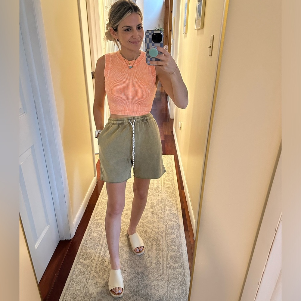Zenana Outfitters Orange Sleeveless Top